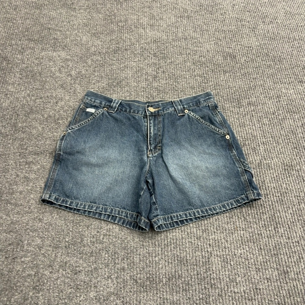 Lee Shorts Womens 4P Blue Cotton Denim Carpenter Utility Casual Streetwear
